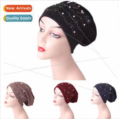 New package head pearl cap womens monthly set of head cap fa