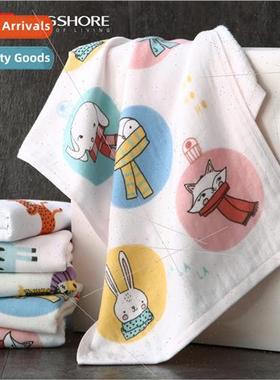 Class a cotton towel cartoon combed yarn double layer no twi