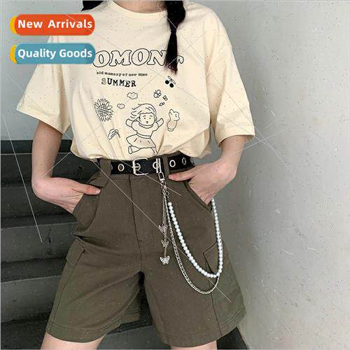 Pearl butterfly pants chain female cool ins belt hanging cha