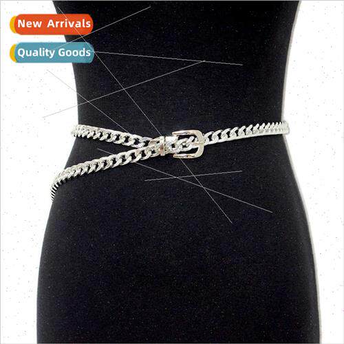 Europe fashion new women metal waist chain ladies simple pun
