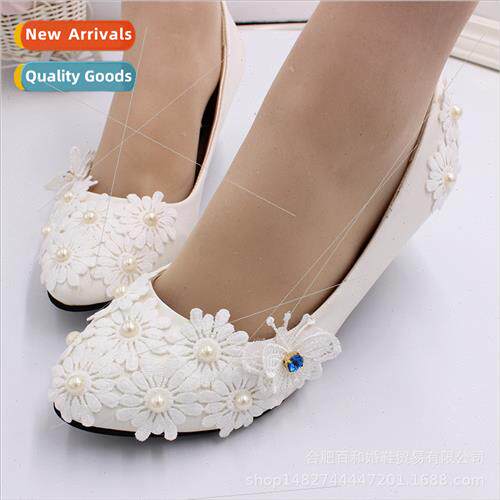 Fashion Whe Wedding Shoes Bridal Wedding Dress Medium High H
