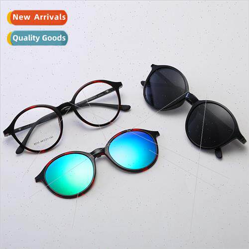 Women magnet eyeglasses round frame vintage eyeglasses TR90