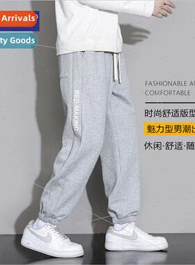 NASA  sweatpants men spring fall loose drawstring sports kn