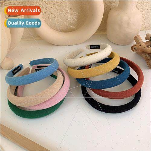 Autumn winter milk tea curry color retro simple hair bands f