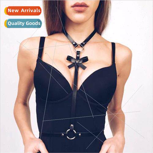 Europe Sexy Leather Waist Chain Bowknot Belt Fashion PU Coll