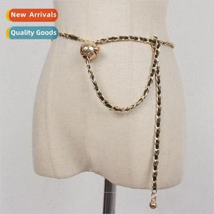 belt ball chain gold small retro women tide new waist Chain