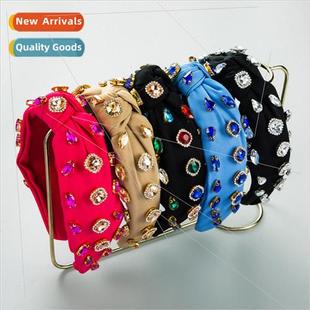 diamond studded fashion midd bands new hair Europe Korean