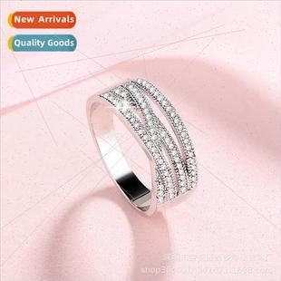 Rings Women Amoy Whe Copper 3A Zirconia Ring Degree Whe Gold