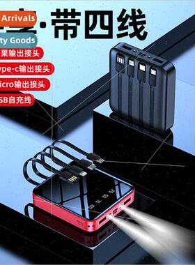 Mini 20000 mAh self cable charging asure high capacity porta