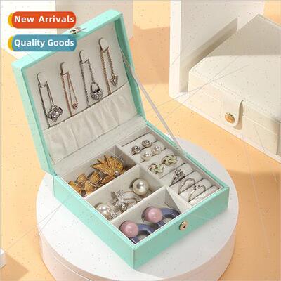 Fashion jewellery box female portable jewellery Korea earrin