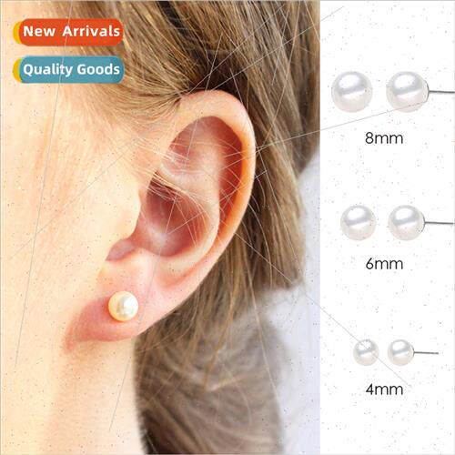 Korea simple imation pearl earrings diameter 4/6/8MM pearl e