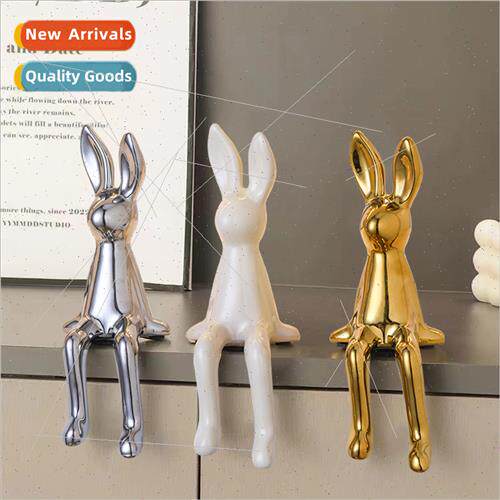 High-grade plating rabb wine cabinet decorations ornaments l
