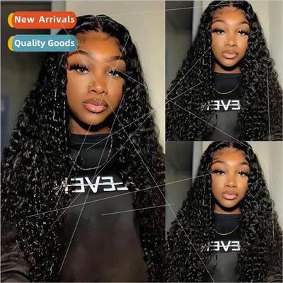 Europe Fashion Front Lace Wig Small Curly Wrap Around Tube E