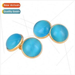 green ston high eye cat pink whe blue grade mixed cufflinks