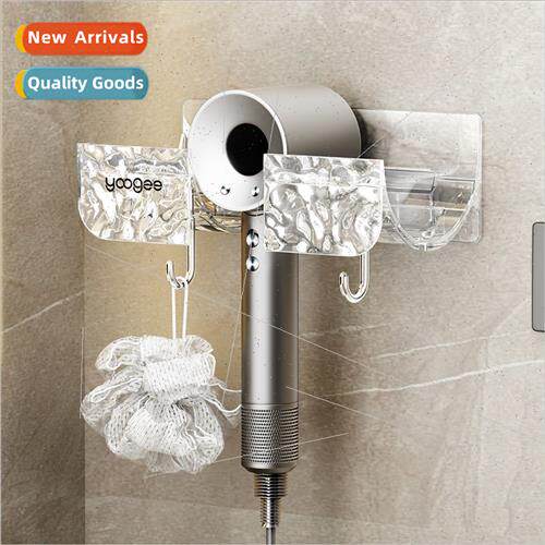 Water ripple hair dryer shelf no punch bathroom shelves wall