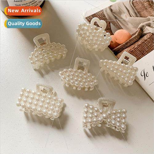 Pearl small ins hair clips back head hair card side clip scr