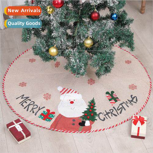 22 New Christmas Decorations Burlap Embroidered Tree Skirt S