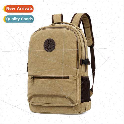 Retro canvas shoulder bag female fashion nd simple backpack