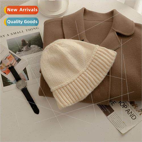wool fisherman hat female fall winter versatile show face sm