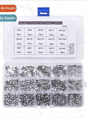 480PCS box 304 hexagon socket head cap screws cup head screw
