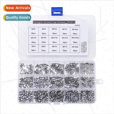 480PCS box 304 hexagon socket head cap screws cup head screw