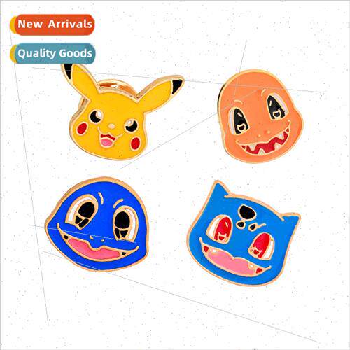 Pokemon anime  brooch cartoon water arrow turtle small fire
