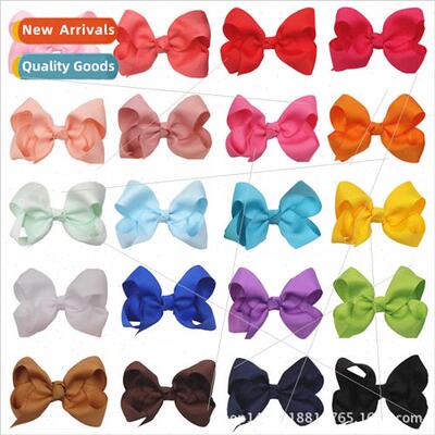 Europe children hair clips 4inch thread bubble flower bow he
