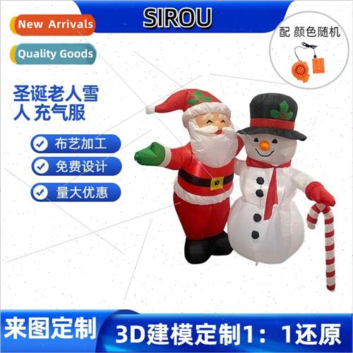 Christmas Santa Claus wh snowman inflatable su air mold toys