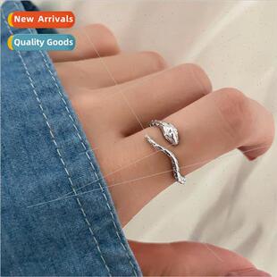 Snake ring opening Europe 2023 new tide texture small snake