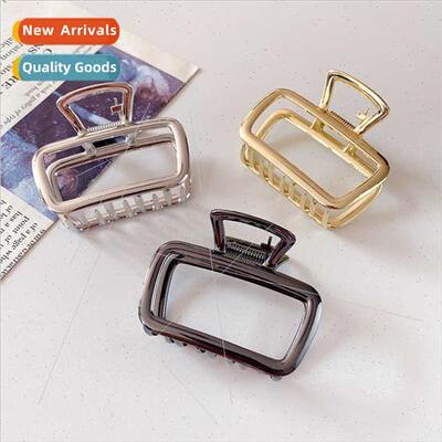 simple metal clip headdress square grab clip female fashion