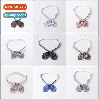 JK Unim No Tie Double Layers Bow Tie Collar Accessories Stud