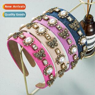 creative baroque butterfly accessories dia Hair inlaid bands