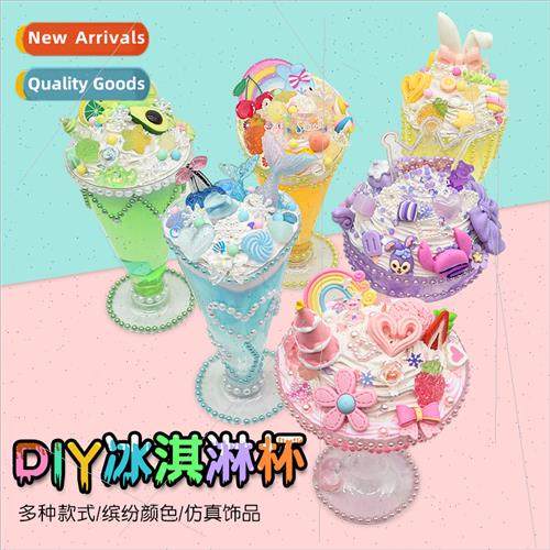 Sweet Ice Cream Cups Crystal Slush Cream Gel diy material k