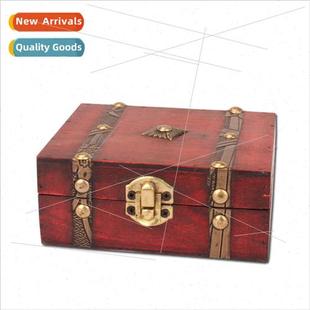 box vintage antique wooden storage double old