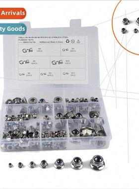 165pcs boxed-304 flange nylon nut 7 kinds specifications M3-