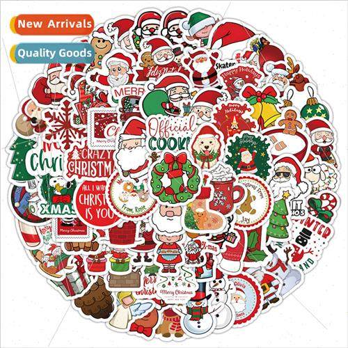 100 cartoon Christmas children stickers cell phone luggage s