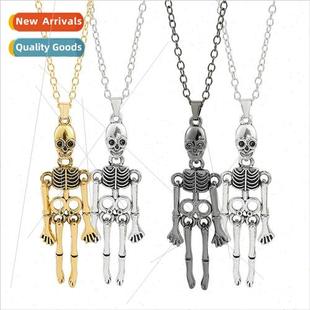 Skull Ghost Necklace New Hands Vintage Holding Neck