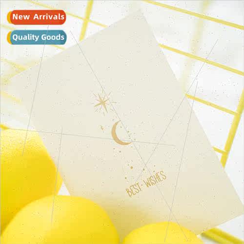 Fantasy stars moon simple temperament hot stamping ing card