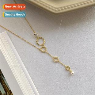 Europe ins tassel silver nec round necklace out 925 hollowed