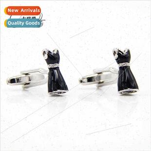 Cufflinks Fun Black Dress Shape Women Business Casual French