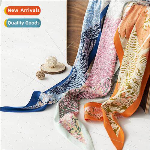 French retro twill rhombus simulation silk scarf new fashion