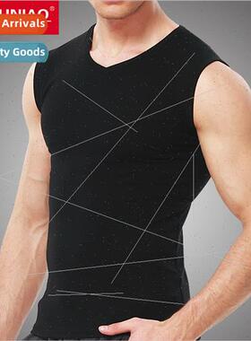 Men undershirt tight sports elastic cotton sweat undershirt