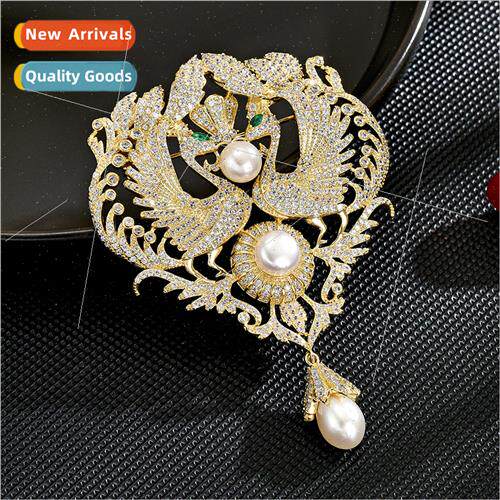 Palace elegant high-grade coat brooch anti-traveling accesso