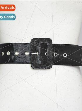 Autumn winter suede PU leather belt women fashion coat hundr