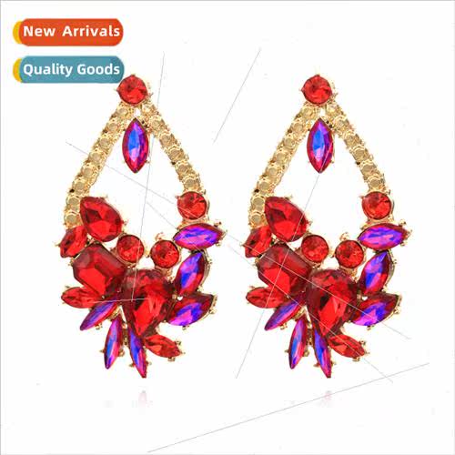 New alloy diamond fashion elegant earrings retro personaly t