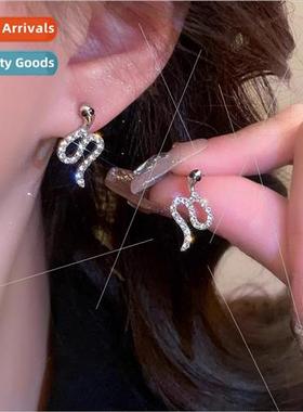 Valve big heroine silver wealth snake earrings niche earring
