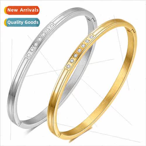 Europe new simple versatile gold wh zirconium couple open st