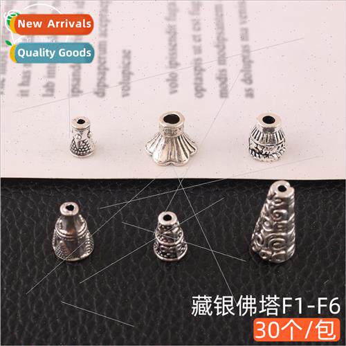 Stupa head bead cap bead cover string bracelet necklace swea
