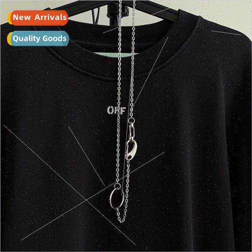 Personalized circle double clasp hip-hop punk bouncy hangout
