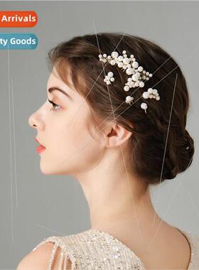 Europe bridal headdress hairpin set hairpin wedding show Har
